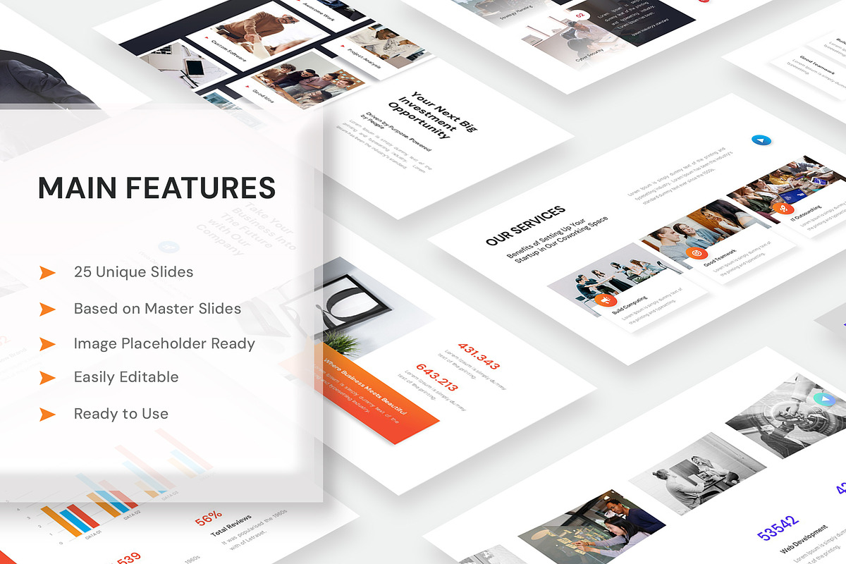Startup Pitch Deck PowerPoint Template preview 3