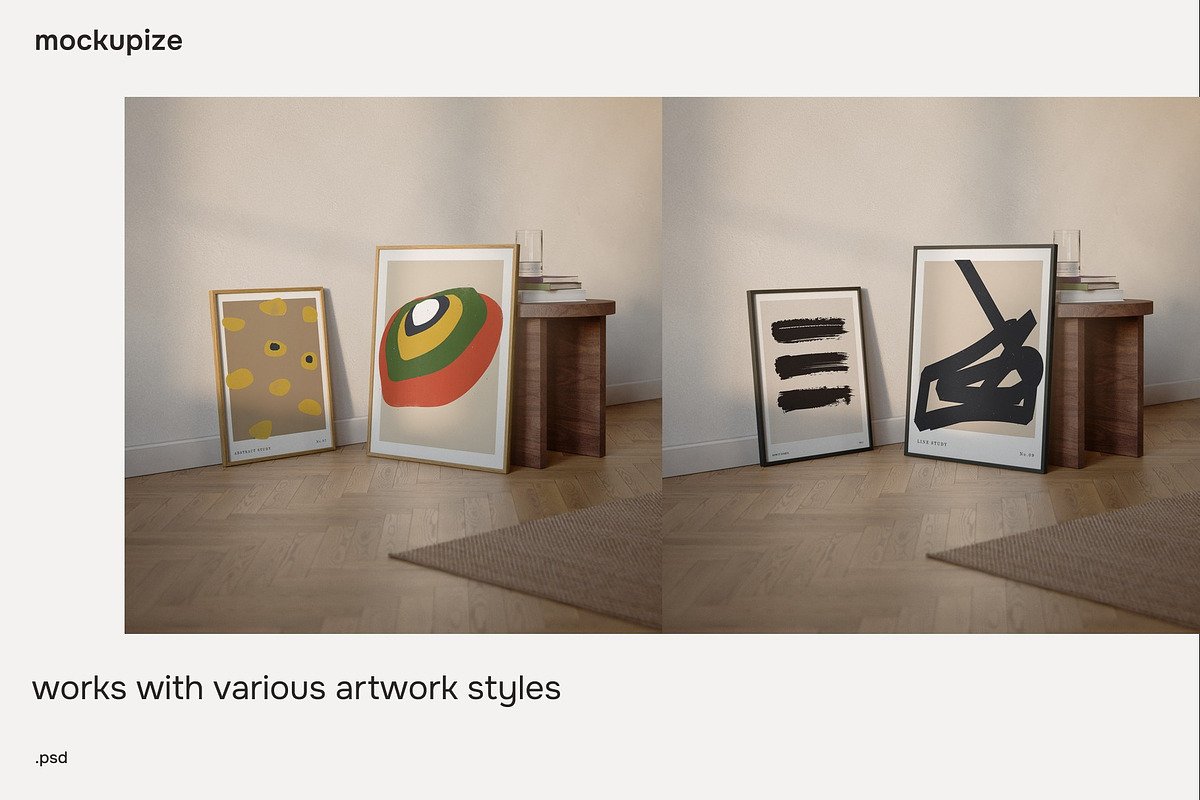 4x5 Two Frame Leaning Mockup, a Household Mockup by mockupize (Photo 5 of 7)