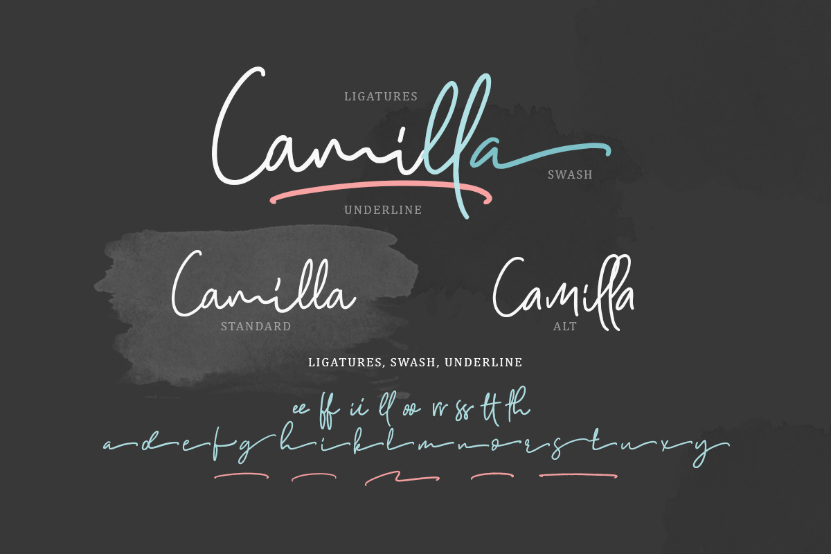Camilla - Signature Script (6 Fonts) preview 2