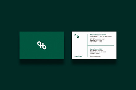 Business cards template: Hyperlooper, a Business Card Template by Srg®