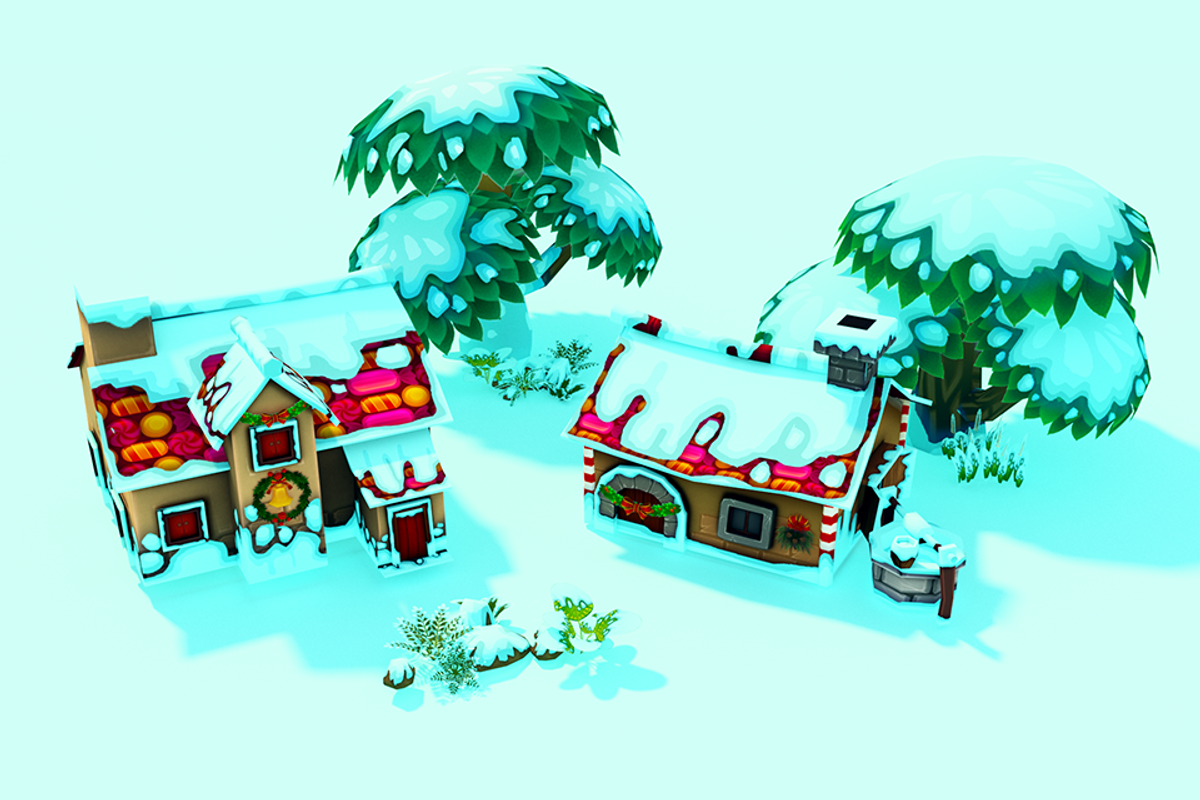 Cartoon Christmas Farm, an Environmental 3D Model by Souchenki (Photo 21 of 29)