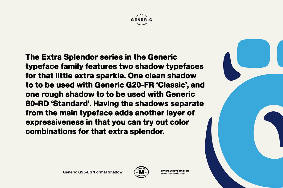 Generic G25-ES 'Formal Shadow', a Sans Serif Font by More Etc. Studios (Photo 8 of 8)