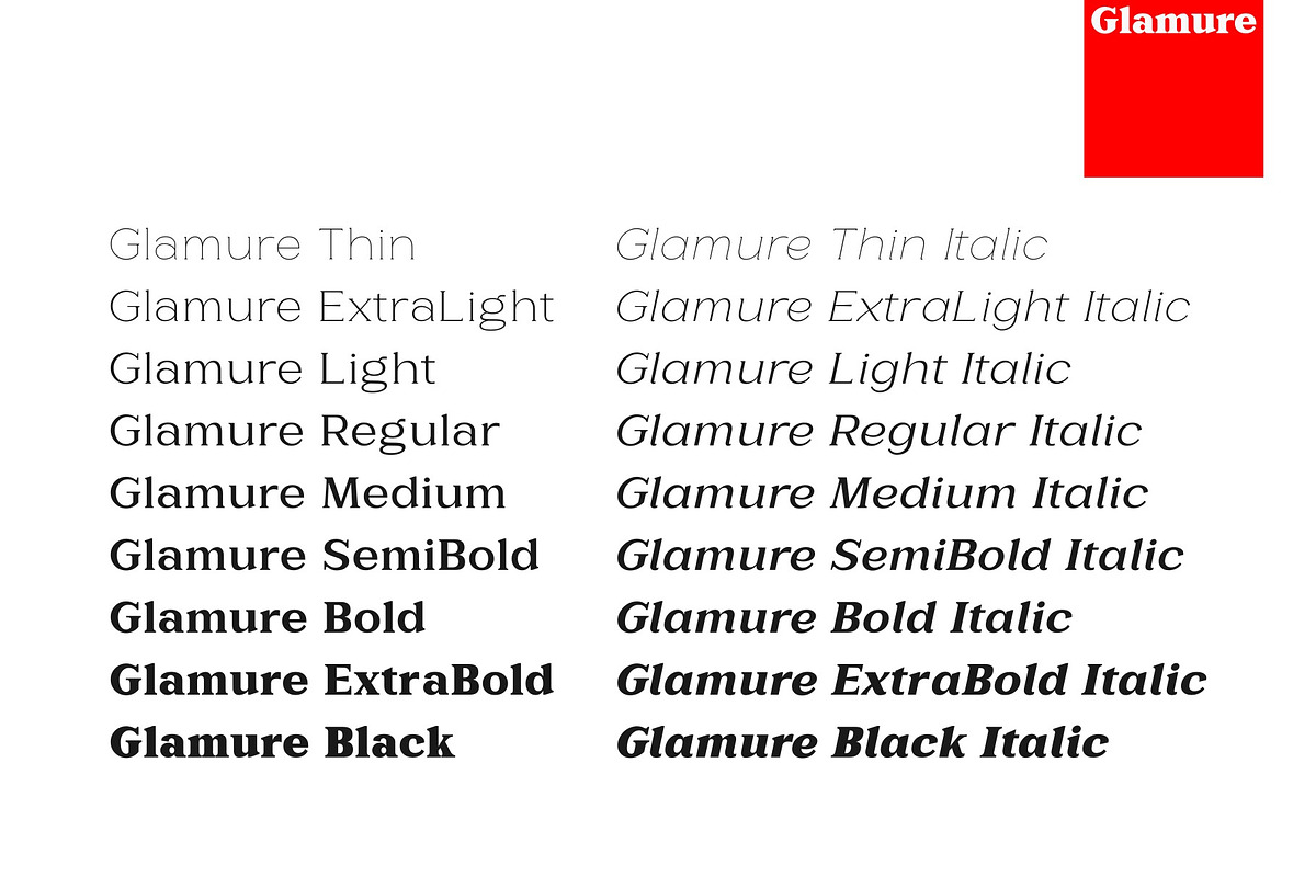 Glamure Serif | Font Family, a Serif Font by Intuisi Creative (Photo 2 of 7)