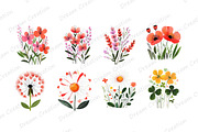 Watercolor Wildflower Clipart, an Illustration by Dream Creation (Thumbnail 4 of 11)