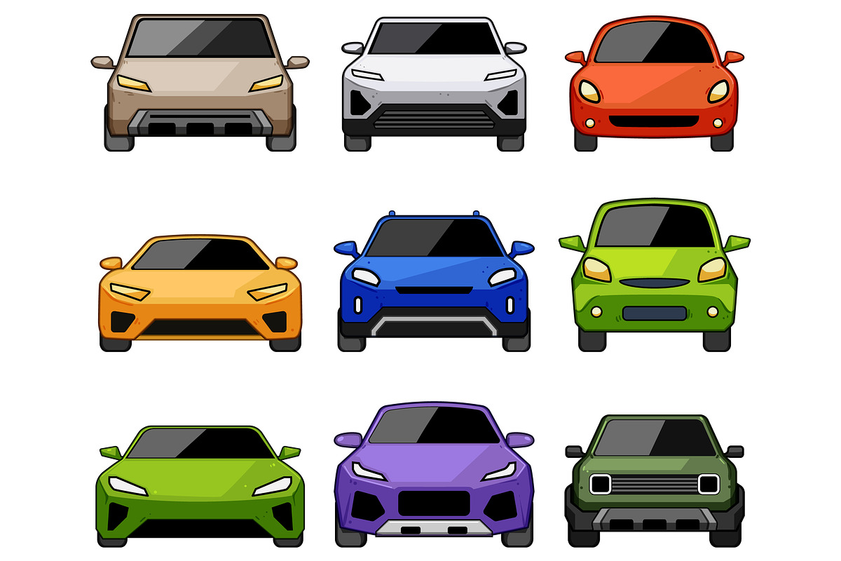 Diverse cartoon vehicles presenting, an Object Graphic by pikepicture (Photo 2 of 3)