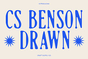 CS Benson Drawn, a Serif Font by Craft Supply Co. (Thumbnail 1 of 8)