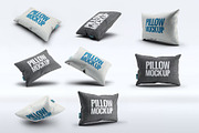 Fabric Pillow Mockup, an Advertising Mockup by Hubzway (Thumbnail 1 of 7)