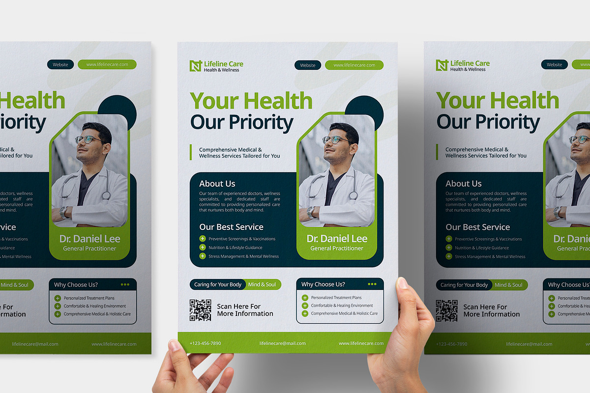 Lifeline Care - Poster, a Poster Template by Esensifiksi.studio (Photo 3 of 3)