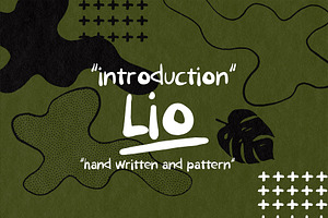 Lio Handwritten Font and Pattern