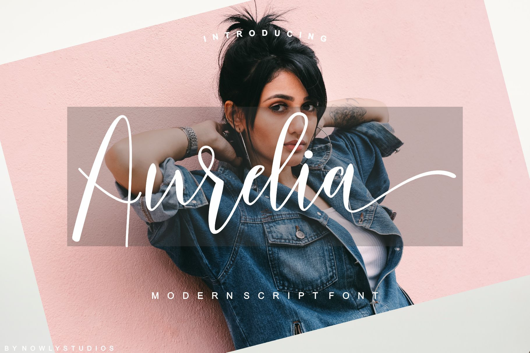 Aurelia Script, a Script Font by Nowlystudios