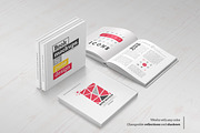 Square Book Mock-Up Set, a Books & Magazine Mockup by PuneDesign (Thumbnail 7 of 11)