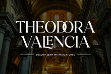 Theodora Valencia Luxury Serif Font