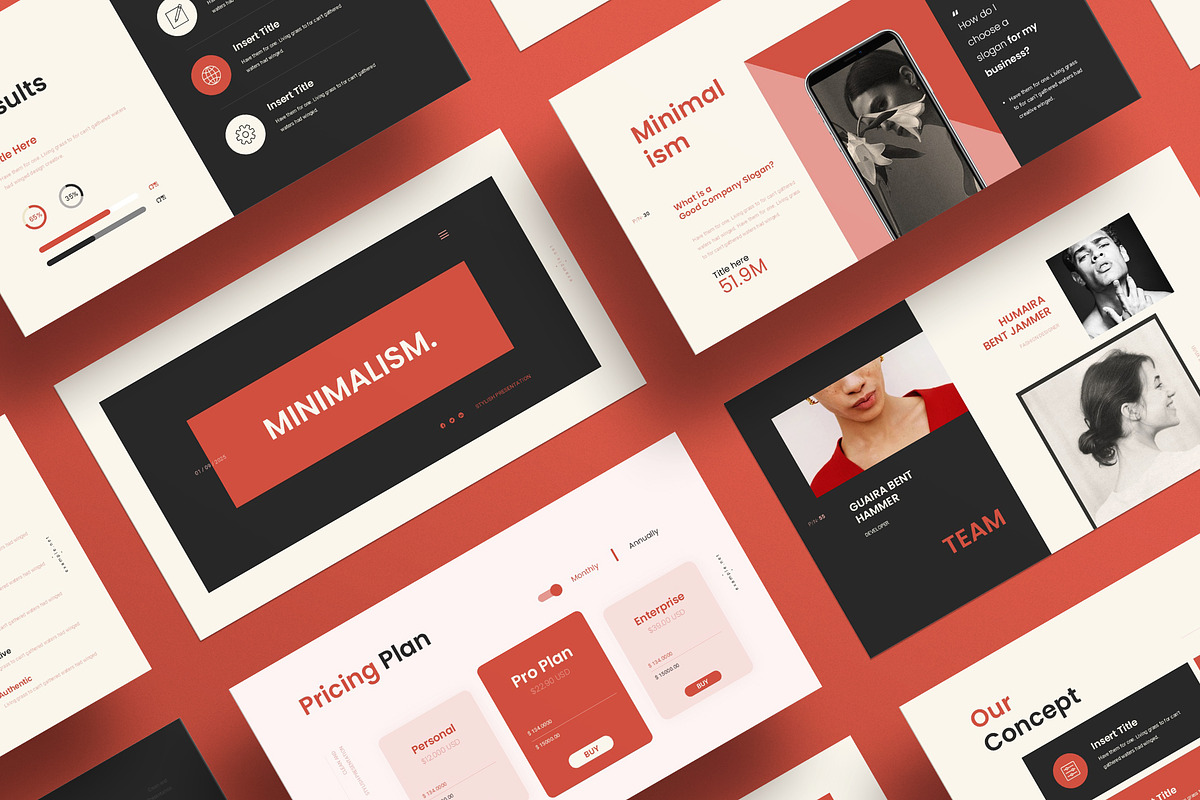 Creative Minimal Presentation Canva, a Presentation Template by ArtisanaAura (Photo 2 of 11)