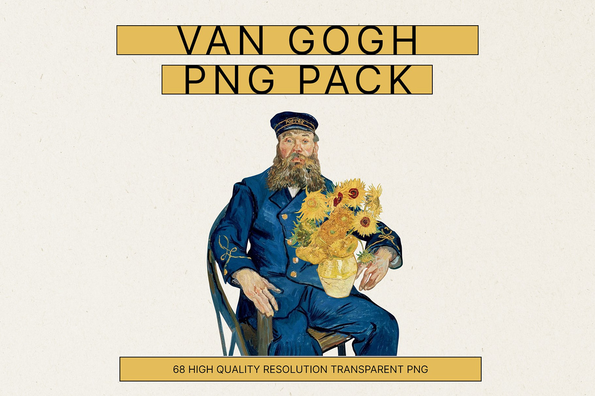 Van Gogh Stickers Pack, an Object Graphic by Saint aury Studio (Photo 1 of 4)