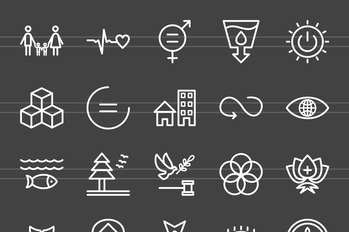 50 Community Line Inverted Icons, an Outline Icon by IconBunny