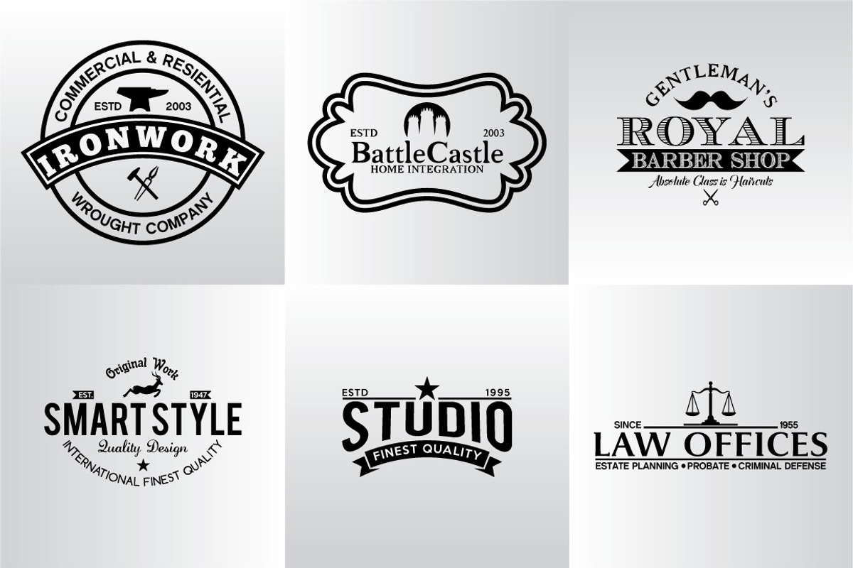 60 Vintage Badges and Logos Bundle, a Branding & Logo Template by shazi (Photo 15 of 21)