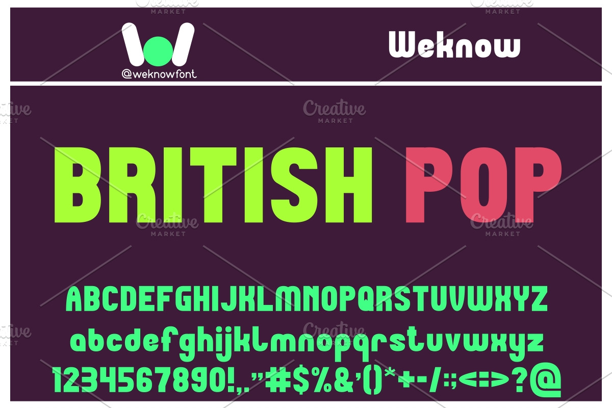 Micro Pop font, a Sans Serif Font by weknow (Photo 4 of 5)
