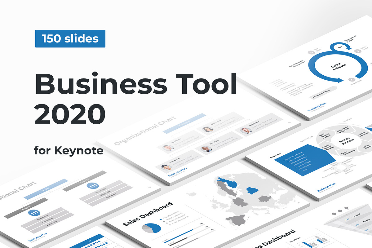 Business Tool 2020 Keynote, a Presentation Template by HiSlide.io