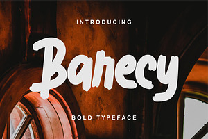 Barecy | Bold Typeface Font, a Symbol Font by Vunira
