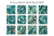 Teal & Gold Marble Textures, a Texture Graphic by Artful Assets Boutique (Thumbnail 2 of 4)