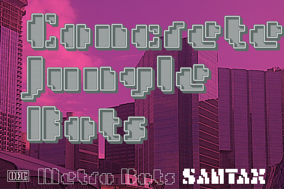 MetroBots Chrome, a Font by Our House Graphics Inc. (Photo 8 of 16)