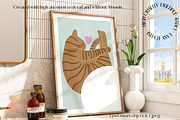 4 frame mockups Romantic interior, a Product Mockup by N digital designs (Thumbnail 3 of 5)