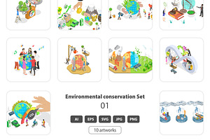 Environmental conservation Set 01