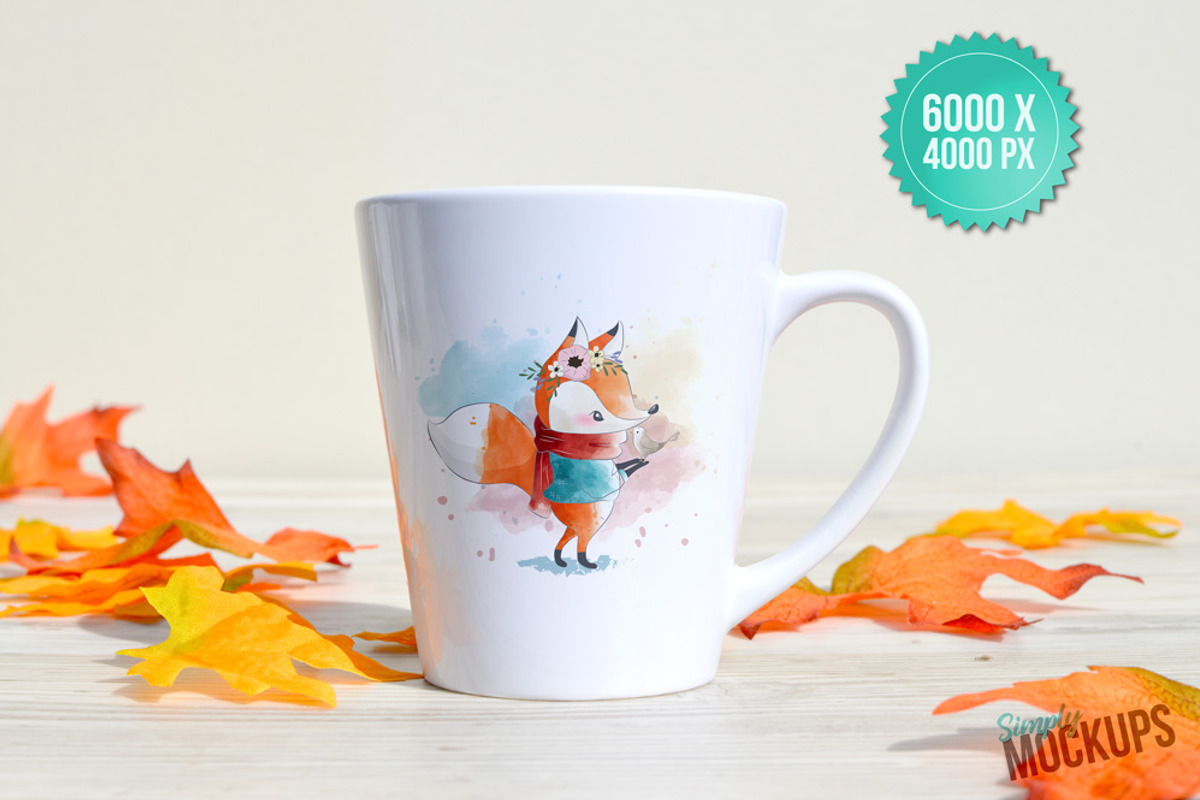 12oz Latte Mug Mockup - 1 Sided, a Cups & Container Mockup by Simply Mockups (Photo 2 of 2)