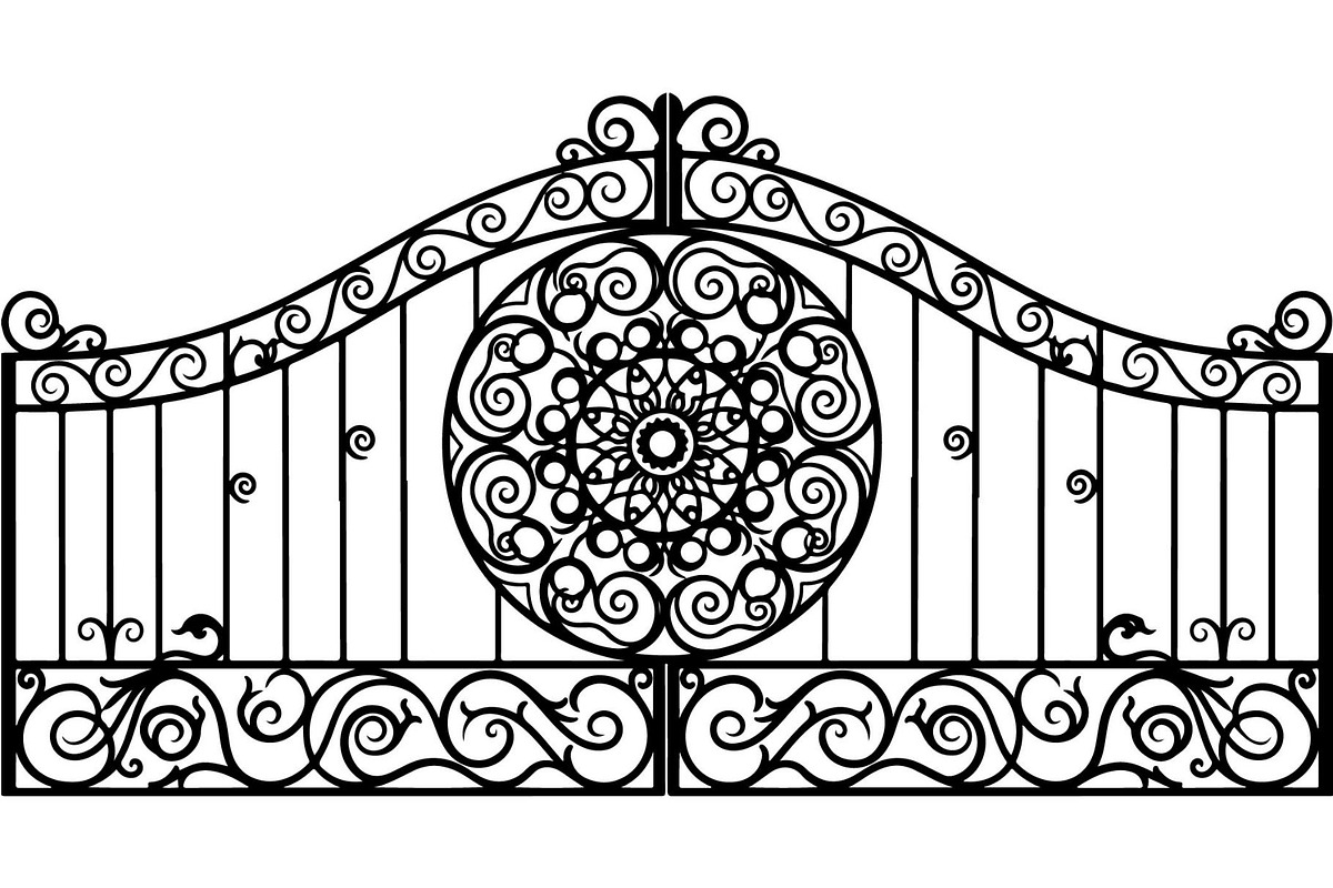 Vintage Iron Gate Bundle, a Decorative Illustration by Designer_Momina (Photo 20 of 21)