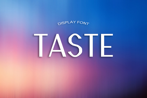 TASTE font preview 4