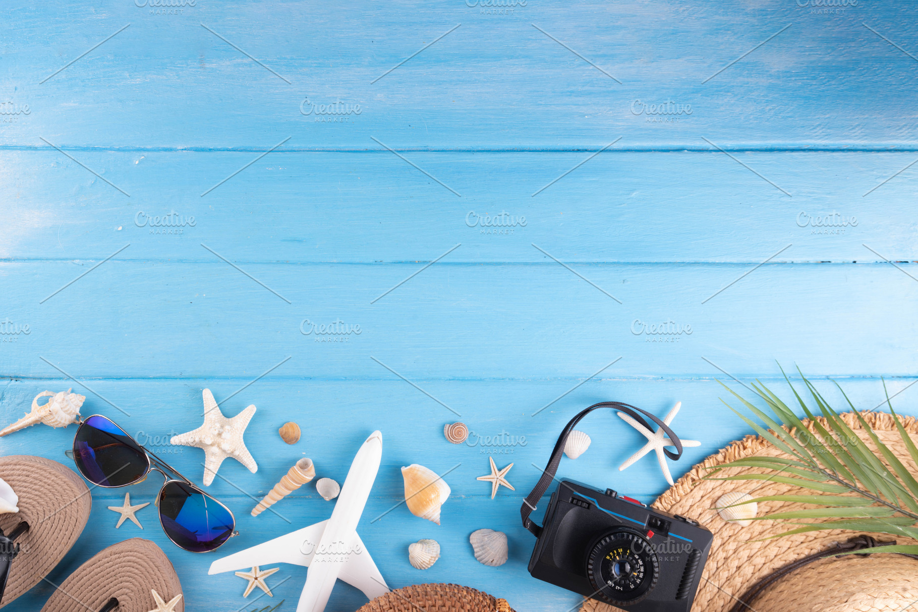 Summer holiday and vacation background, a Photo by Rimma