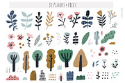 Cute houses and trees, a Decorative Illustration by Olia (Thumbnail 3 of 10)