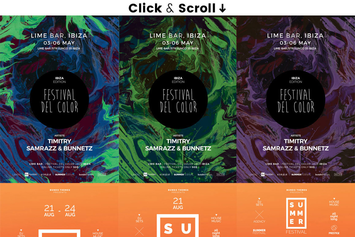 18 Eye-Catching Event Flyer Bundle, a Flyer Template by Bundo Themes (Photo 3 of 22)