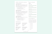 Resume Template + Cover Letter WORD, a Resume Template by PAPPERMINT RESUME STUDIO (Thumbnail 2 of 5)