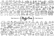 Vector set on the theme of baby care, an Object Graphic by Olga Chuklay (Thumbnail 2 of 2)
