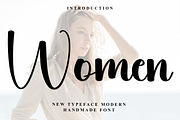 Women, a Handwritten Font by FreshTypeINK (Thumbnail 1 of 8)