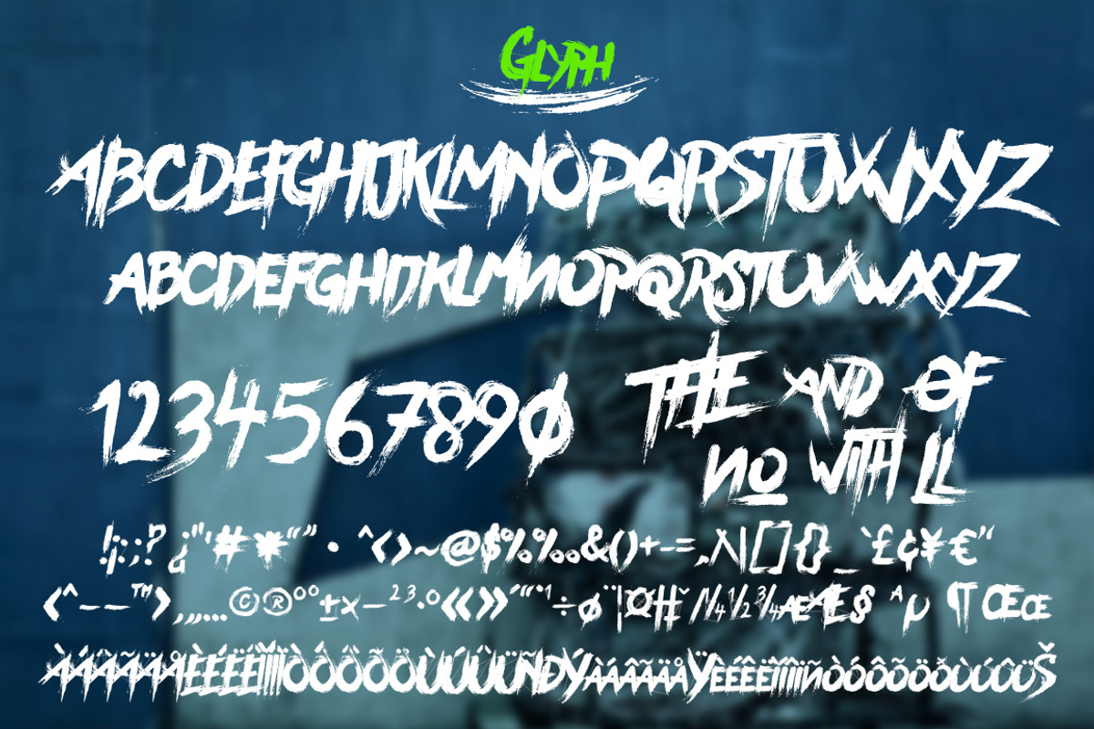 BearHand Typeface + Graphic Pack preview 2