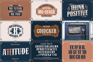 Vintage Font Bundle 4