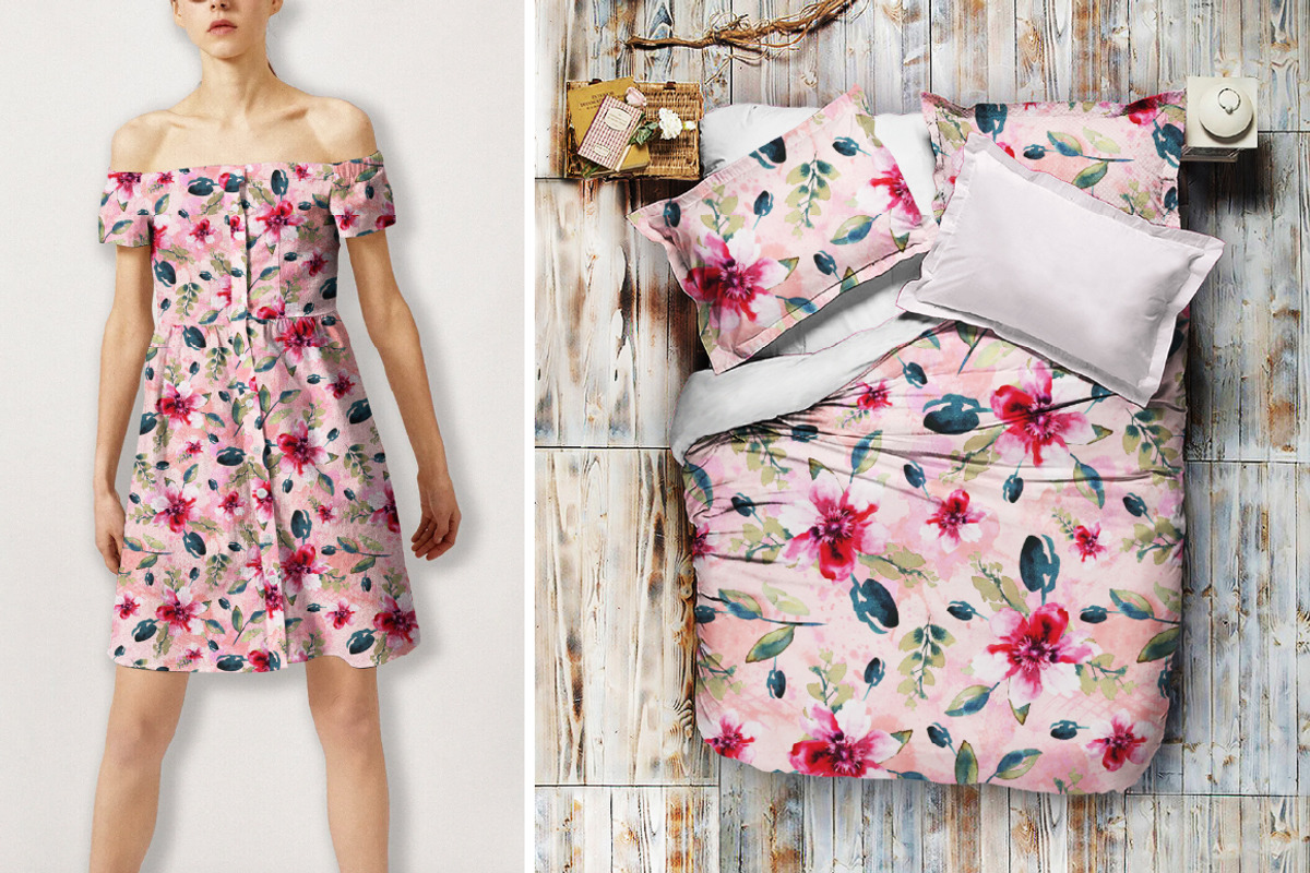 Watercolor Flowers Seamless Pattern, a Pattern Graphic by Gullenda (Photo 4 of 6)