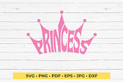 Princess Word art Crown Shaped, an Object Graphic by DigitalDesignsLaura (Thumbnail 4 of 5)