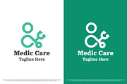 Medic care logo design template, a Branding & Logo Template by Morvana Crew (Thumbnail 2 of 2)