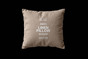 Linen Pillow Mockup, a Product Mockup by Design Squad (Thumbnail 1 of 4)