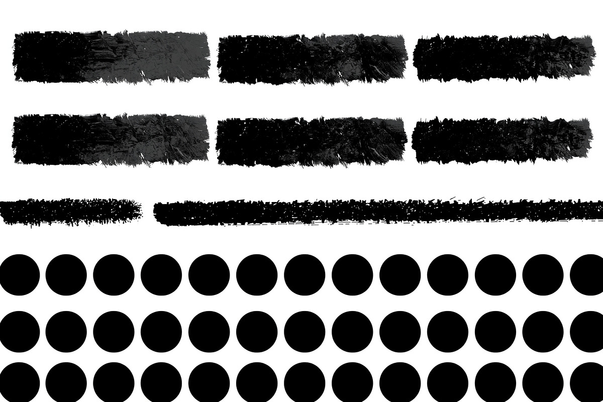 Grunge Ink Circle & Brush Pack, an Illustration by Designer_Momina (Photo 2 of 6)