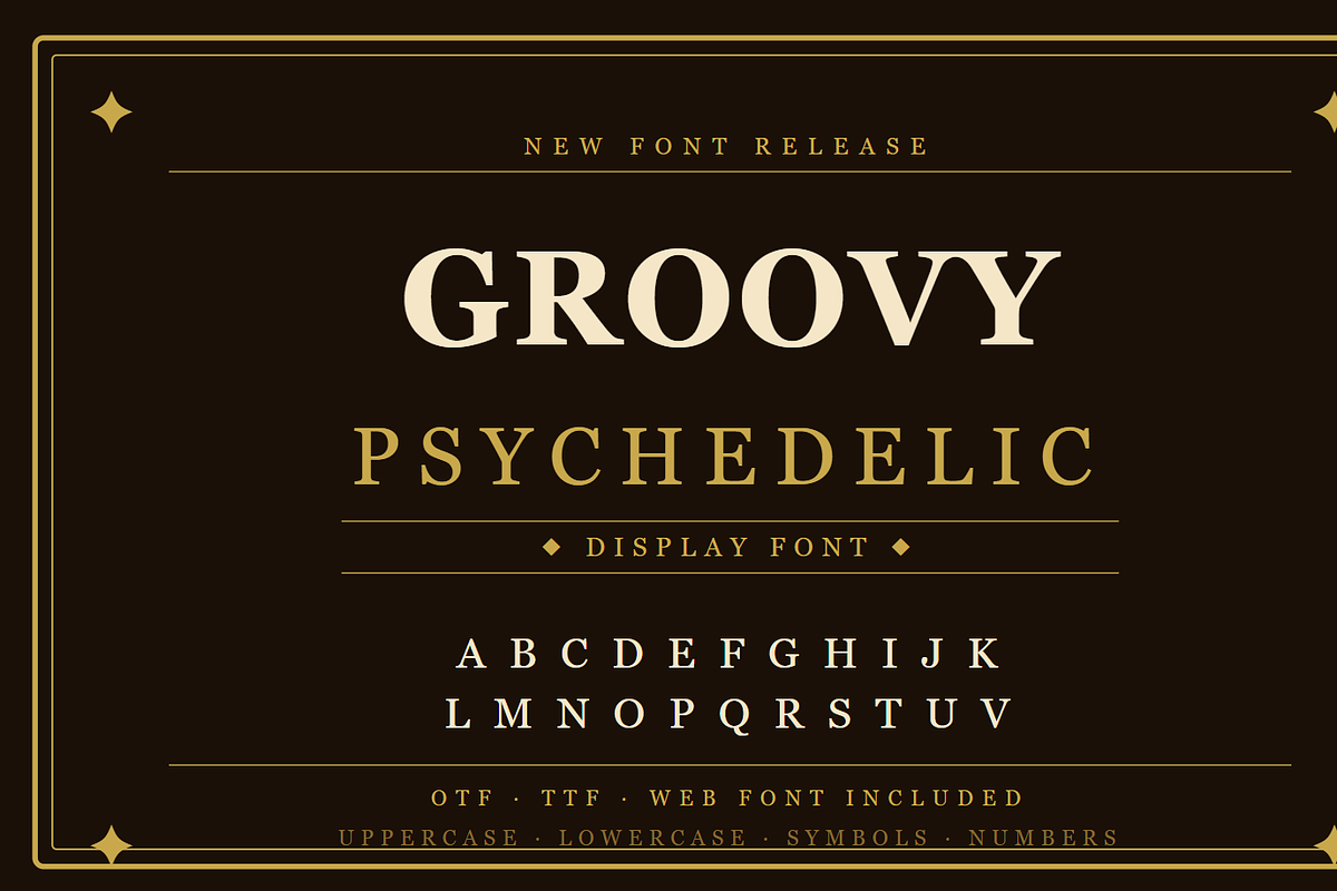 groovy psychedelic Retro fonts, a Script Font by RAHMAT (Photo 8 of 8)