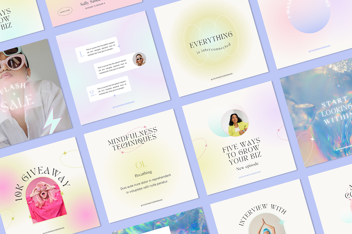 Holistic & modern Instagram Template, a Social Media Template by Cuoco (Photo 4 of 14)