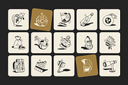 History Drawing Art Set, an Outline Icon by Vectors Market (Thumbnail 6 of 7)
