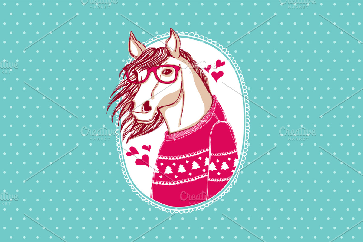 Horse, an Animal Illustration by Goodbye, Sailor