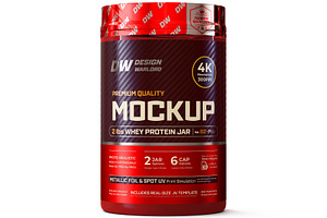 2lb Whey Protein Jar Mockup B2-Pro