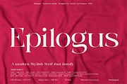 Epilogus - Serif font family, a Serif Font by Artistic & Unique (Thumbnail 1 of 15)