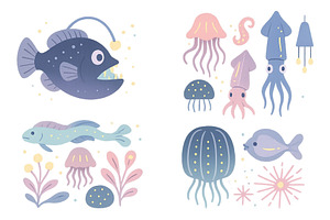 Colorful underwater life, an Animal Illustration by ZinetroN